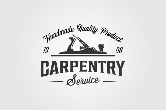 Carpentry Wood Plane Logo Vector Vintage Review