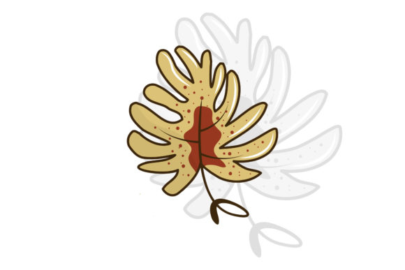Fall Retro Color Leaves Freckle Design Review