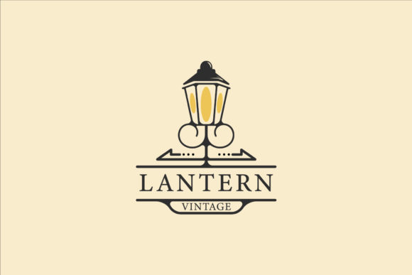 Lantern Logo Vintage Vector Illustration Review