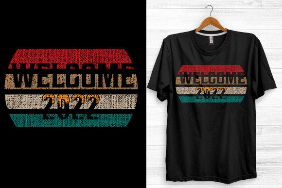 New Year 2022 Typography T-shirt Design Review