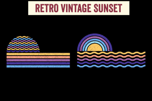 Retro Vintage Sunset Beach Surfing Design Review