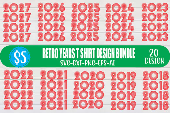 Retro Years T-Shirt Design Bundle Review