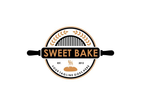 Sweet Bakery Rolling Pin Logo Review