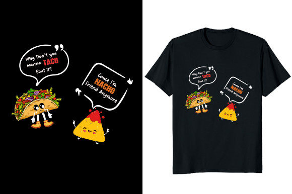 Taco and Nacho Comic Graphic T-shirt Review