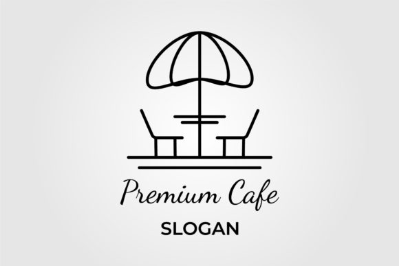 Terrace Cafe Line Art Icon Minimalist Review