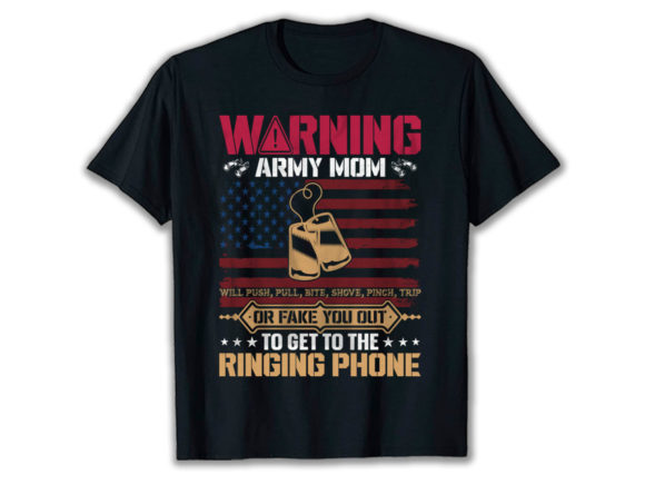 Warning Army Mom U.S Army T Shirt Review